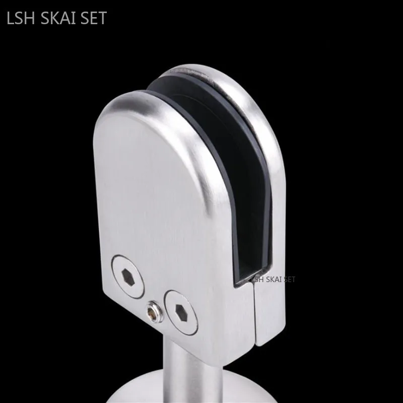 Furniture Hardware - 1pc Stainless Steel Glass Clamps Bathroom