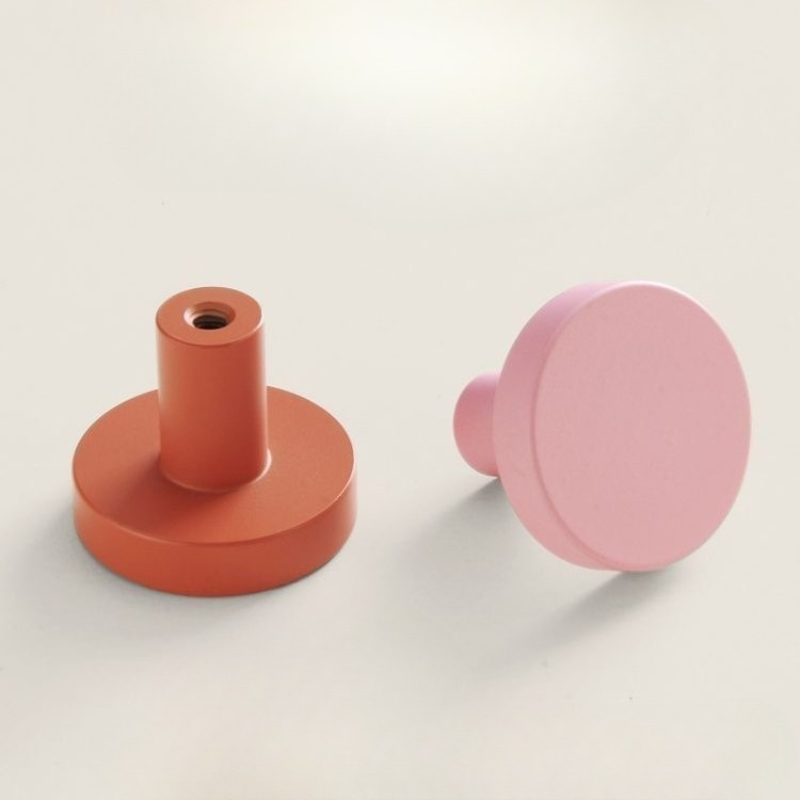 Furniture Hardware Restoration - Morandi Color Orange/Pink Cabinet Door Pulls