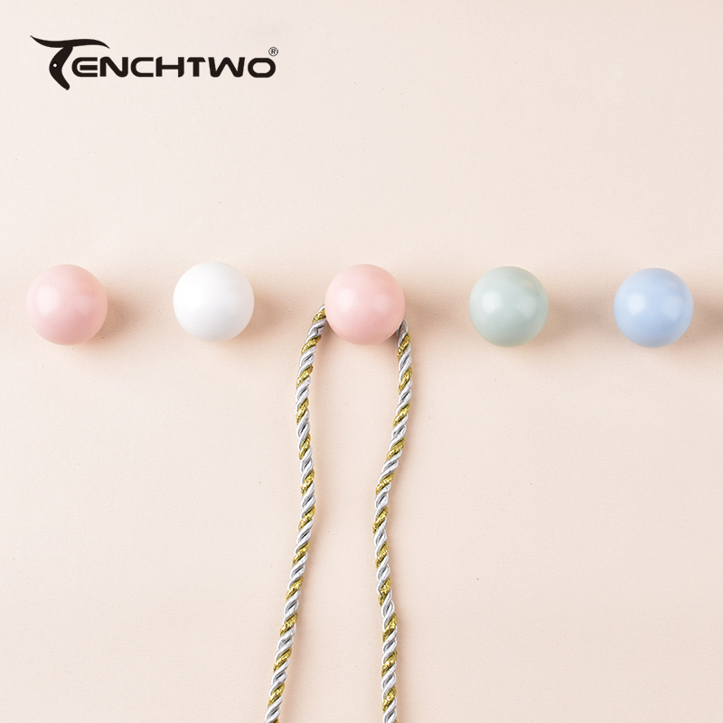 Round Ceramic Hook Clothes Han - Furniture Hardware Tools incelemesi ve fiyatı