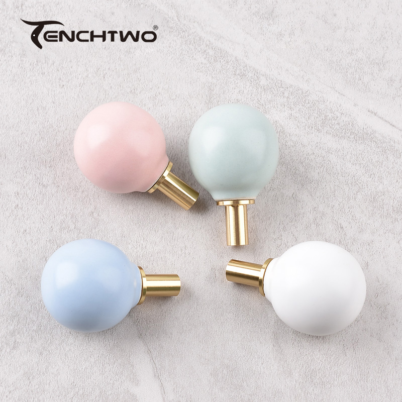 Round Ceramic Hook Clothes Han - Furniture Hardware Tools incelemesi ve fiyatı