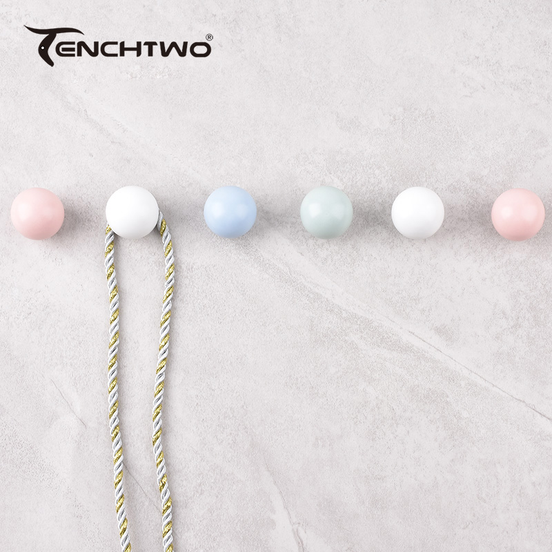 Round Ceramic Hook Clothes Han - Furniture Hardware Tools incelemesi ve fiyatı