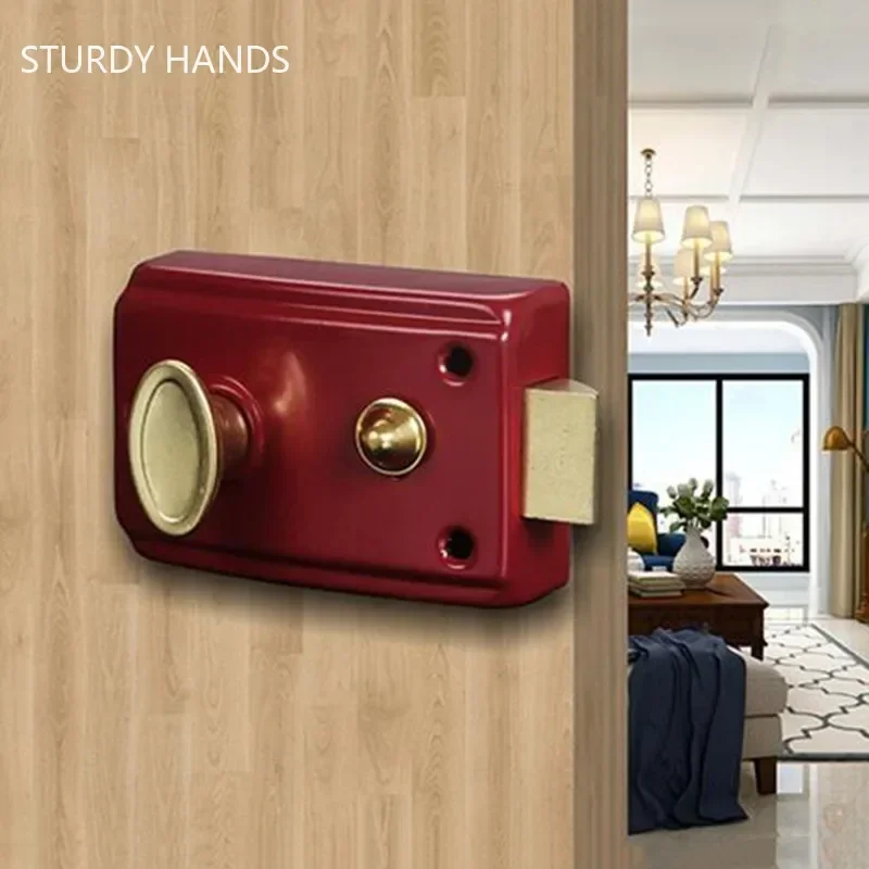 Exterior Door Retro Red Locks  - Furniture Hardware incelemesi ve fiyatı