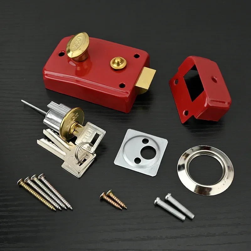 Exterior Door Retro Red Locks  - Furniture Hardware incelemesi ve fiyatı