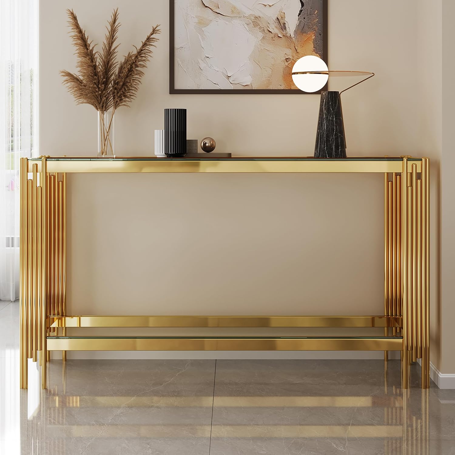 Glass Console Table, Modern En - Furniture Hardware Brackets incelemesi ve fiyatı