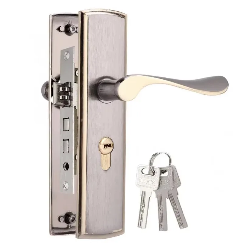 Gold Door Handle Lock Silent H - Furniture Hardware Decorative incelemesi ve fiyatı