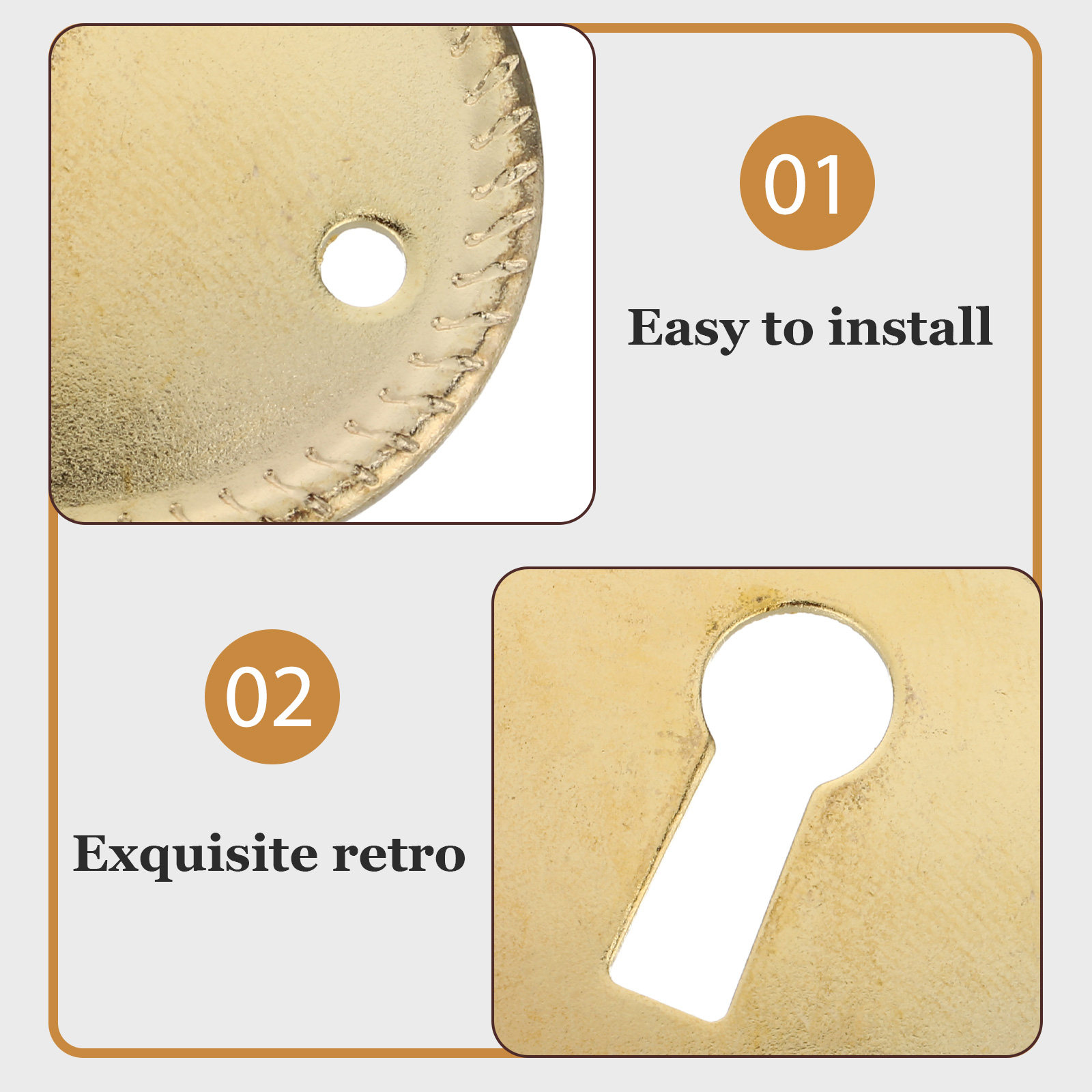 20Pcs Vintage Oval Keyhole Cov - Furniture Hardware Decorative incelemesi ve fiyatı