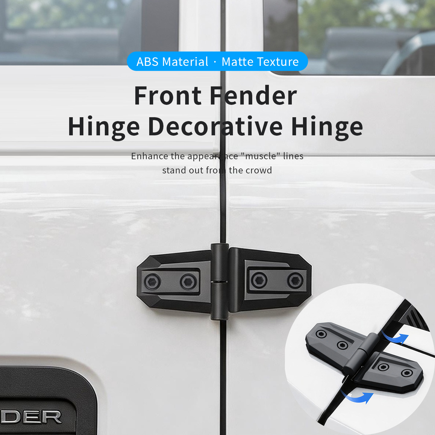 2PCS ABS Car Engine Hood Door  - Furniture Hardware Fitting incelemesi ve fiyatı