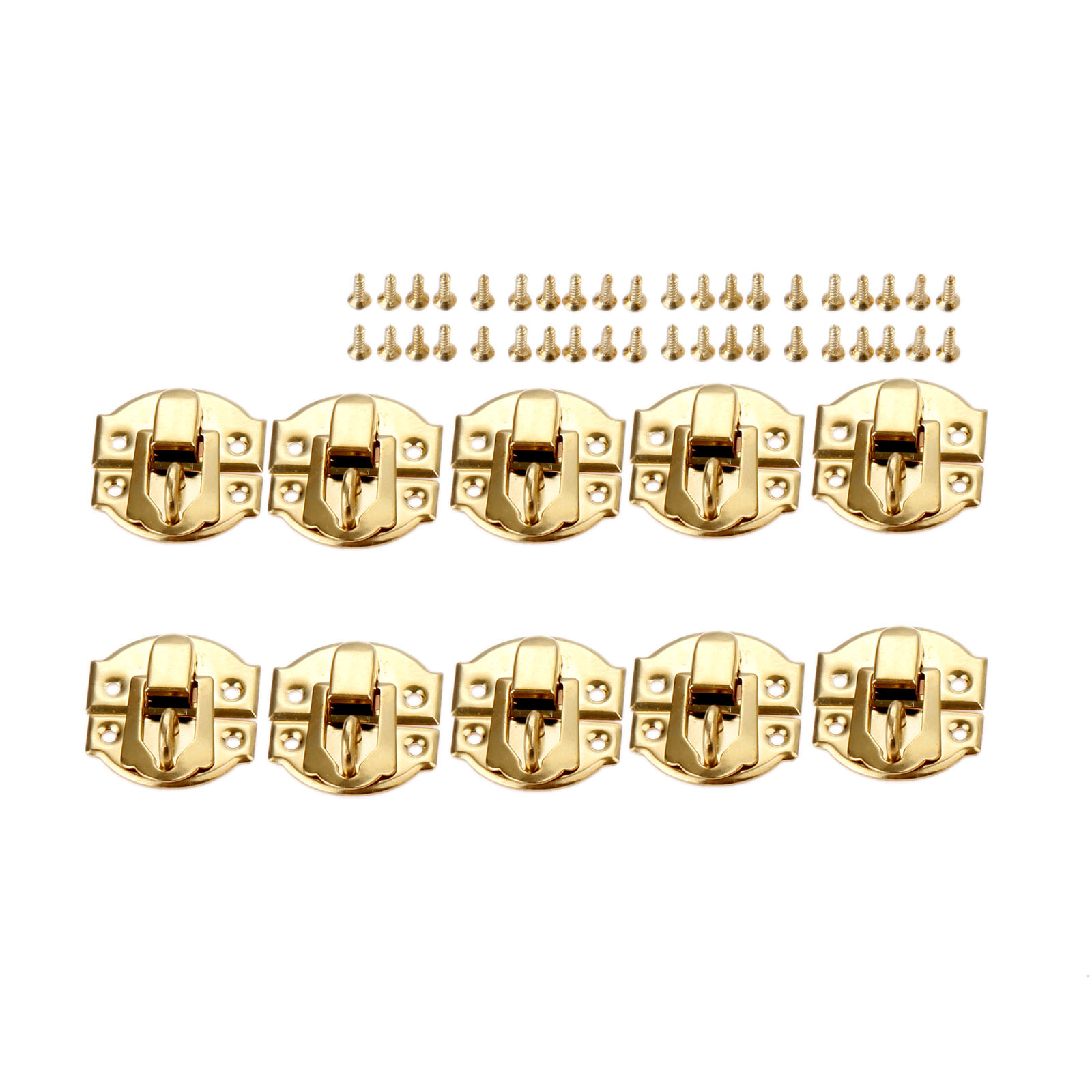 10pcs Golden Box Latch Clasps  - Furniture Hardware Decorative incelemesi ve fiyatı