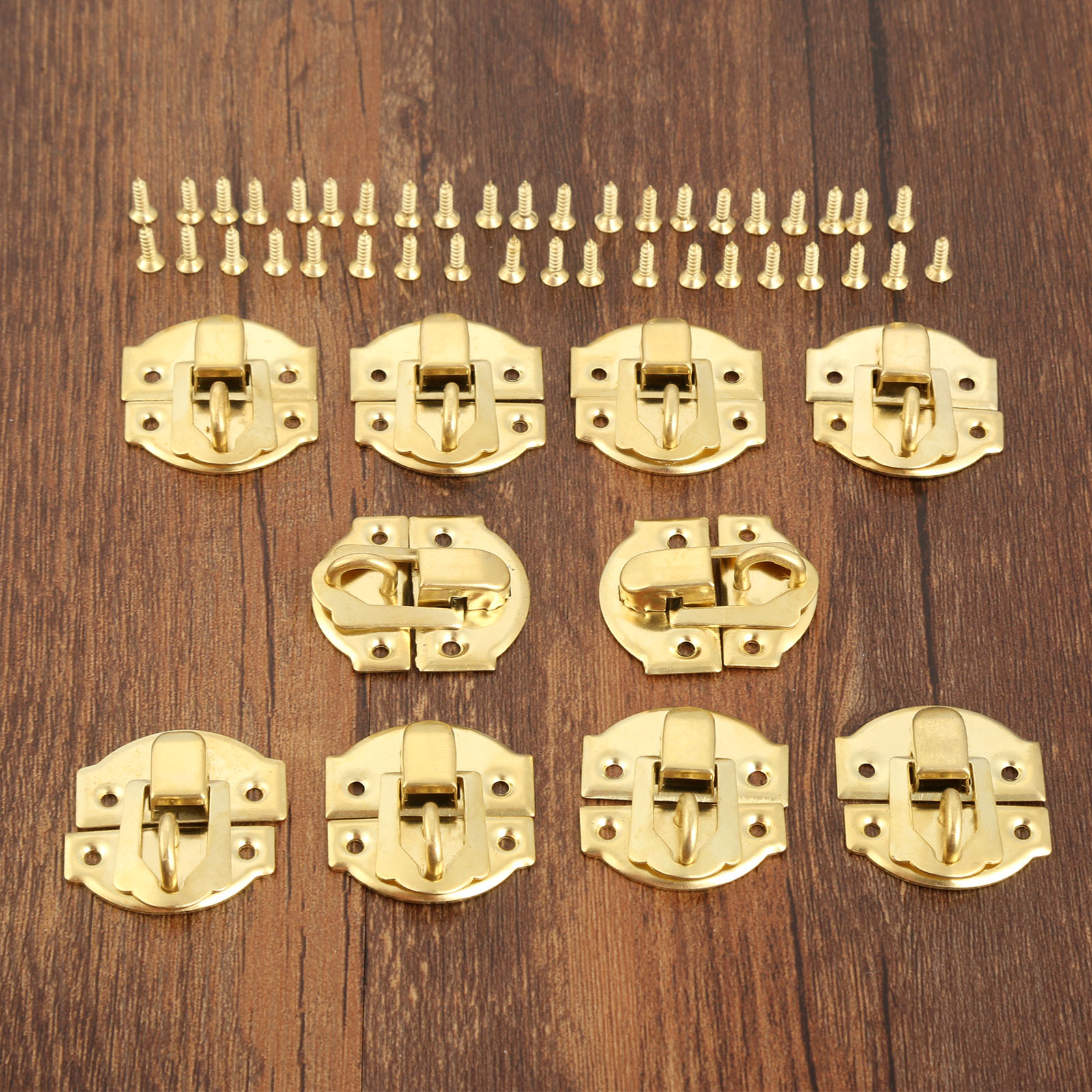 10pcs Golden Box Latch Clasps  - Furniture Hardware Decorative incelemesi ve fiyatı