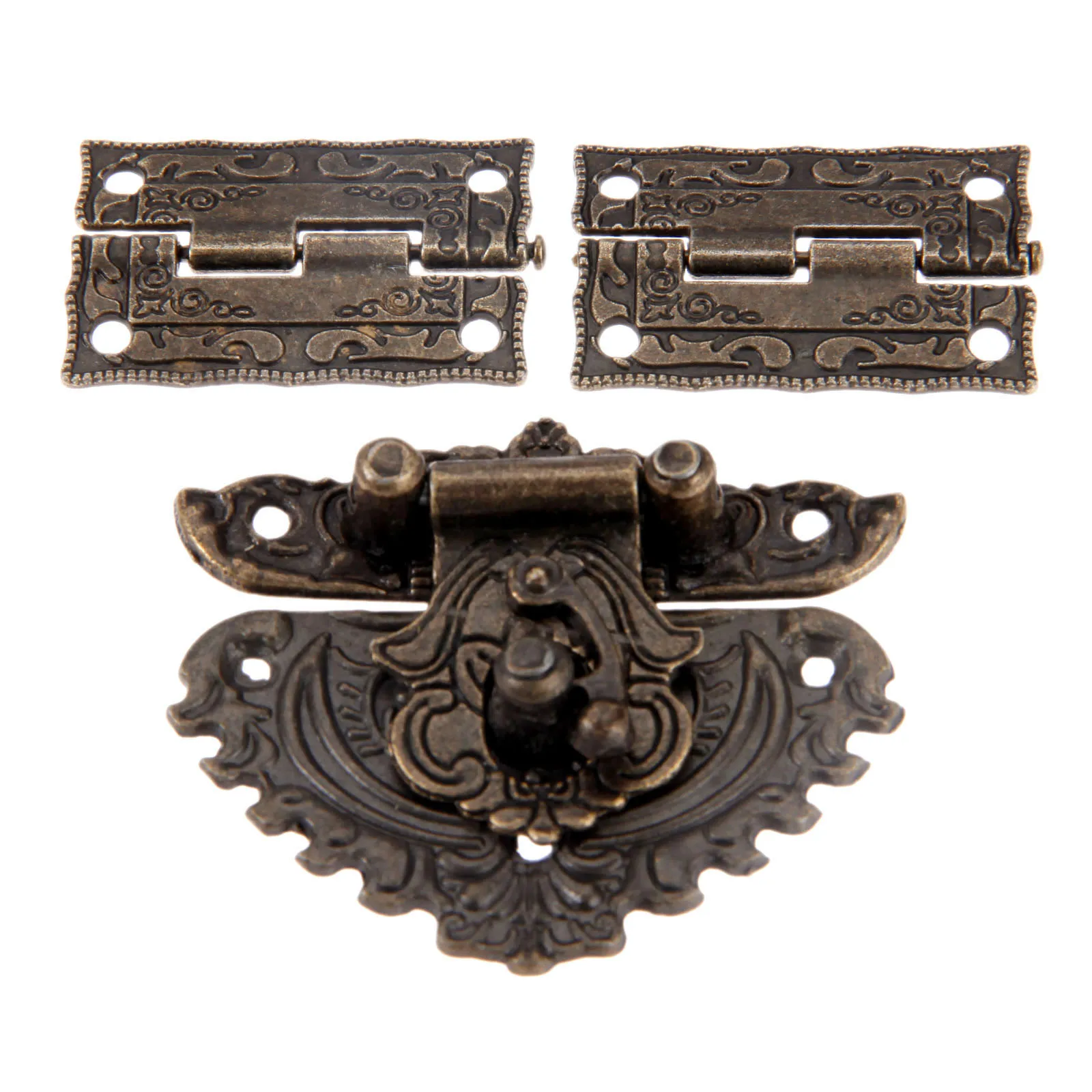 3pcs/set Antique Bronze Padloc - Furniture Hardware Decorative incelemesi ve fiyatı