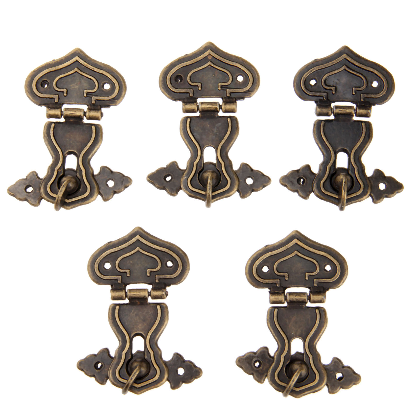 5Pcs 63x47mm Antique Metal Loc - Furniture Hardware Decorative incelemesi ve fiyatı