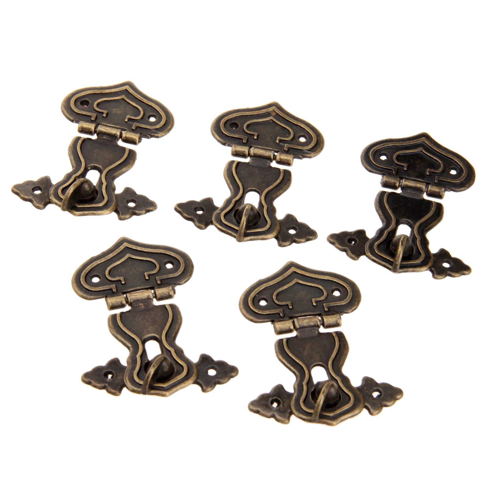 5Pcs 63x47mm Antique Metal Loc - Furniture Hardware Decorative incelemesi ve fiyatı