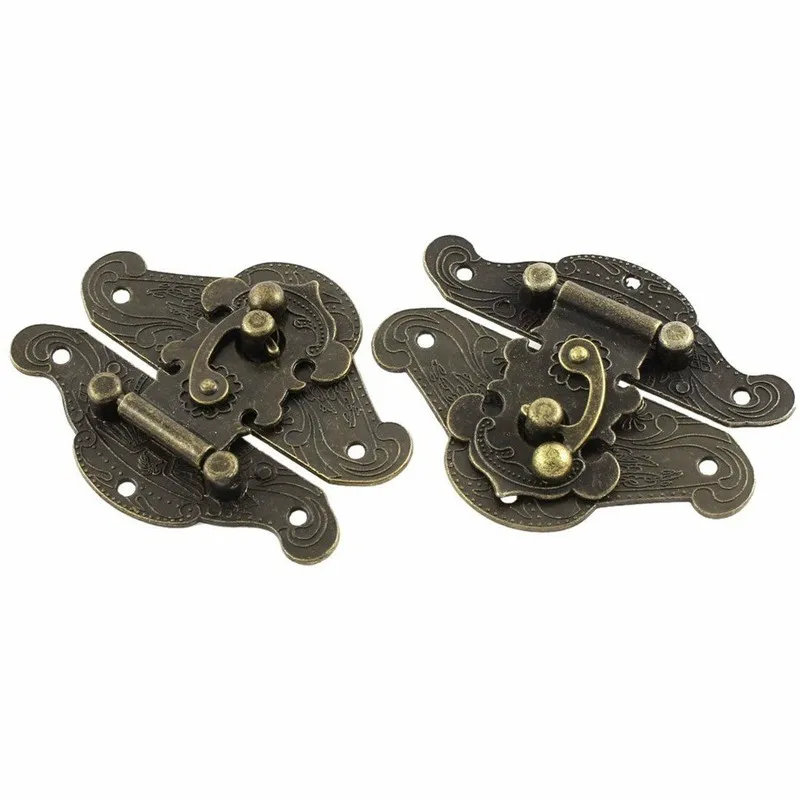 5-20pcs Vintage Metal Hasp Lat - Furniture Hardware Decorative incelemesi ve fiyatı