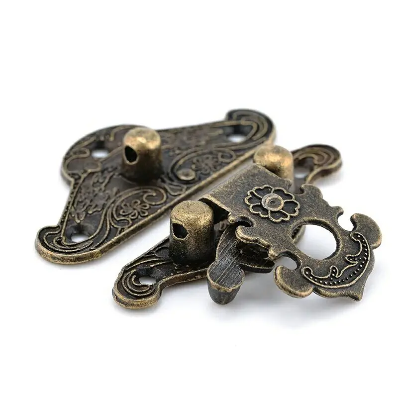 5-20pcs Vintage Metal Hasp Lat - Furniture Hardware Decorative incelemesi ve fiyatı